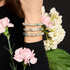 Amazonie | Argent | Bracelet macramé caillou pierre gemme